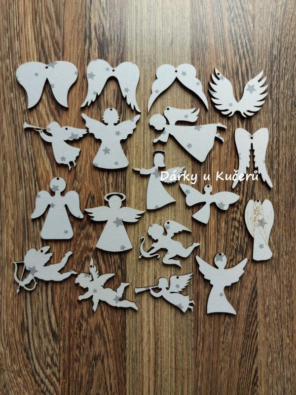 Ozdoba anděl - LÁTKOVÁ