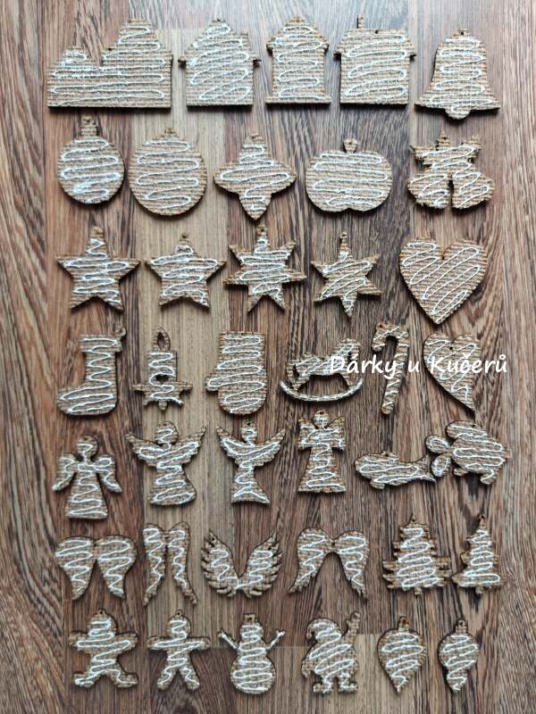 Ozdoba hvězda - JUTOVÁ, POLÉVANÁ