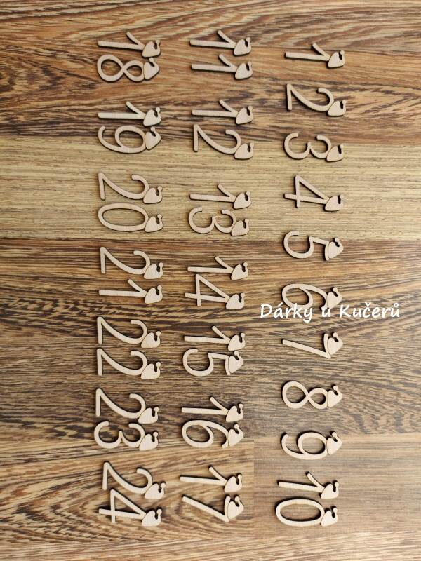 Čísla na adventní kalendář - 8