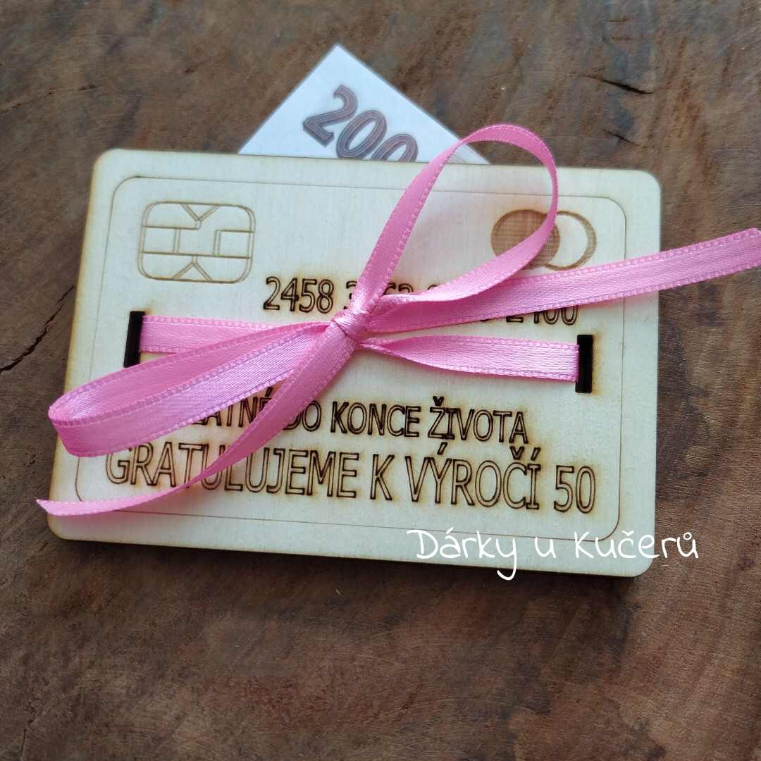 Kreditní karta výročí 50