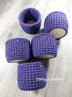 Háčkovaný košík