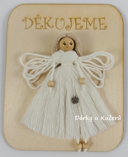 DĚKUJEME - krémová