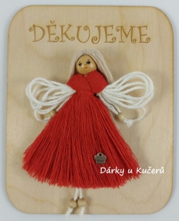 DĚKUJEME - červená