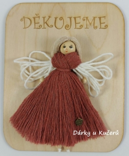 DĚKUJEME - starorůžová