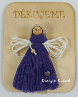 DĚKUJEME - fialová