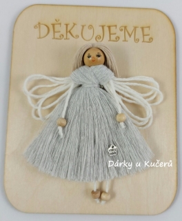 DĚKUJEME - světle šedá