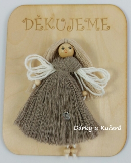 DĚKUJEME - béžová