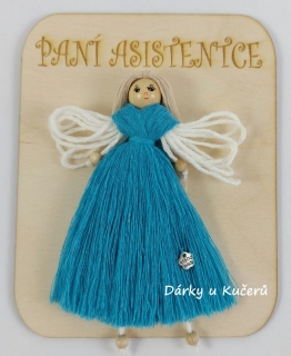 PANÍ ASISTENTCE - tyrkysová