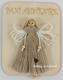 PANÍ ASISTENTCE - světle béžová