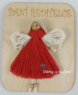 PANÍ ŘEDITELCE - červená
