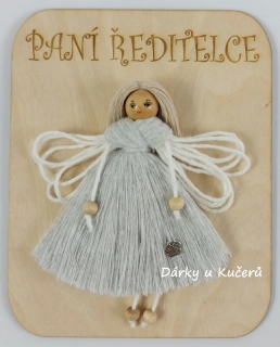 PANÍ ŘEDITELCE - světle šedá