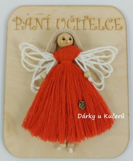 PANÍ UČITELCE - oranžová