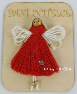PANÍ UČITELCE - červená