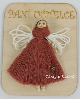 PANÍ UČITELCE - starorůžová