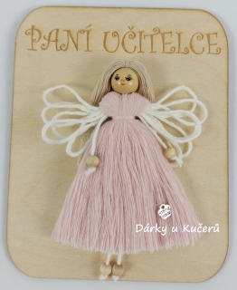 PANÍ UČITELCE - světle růžová