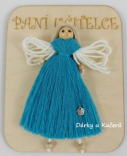 PANÍ UČITELCE - tyrkysová
