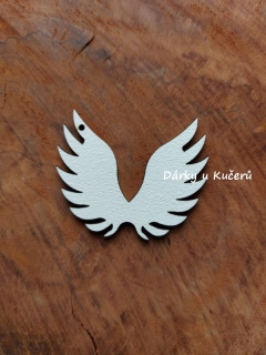 Ozdoba andělská křídla - BÍLÁ