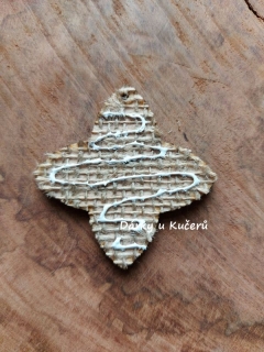 Ozdoba hvězda - JUTOVÁ, POLÉVANÁ