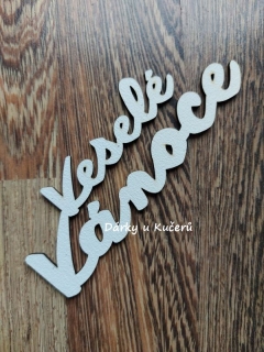 VESELÉ VÁNOCE - bílá