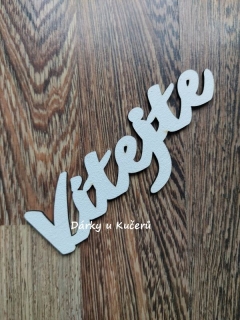 VÍTEJTE - bílá