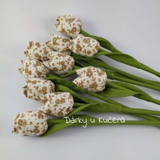 Látkový tulipán