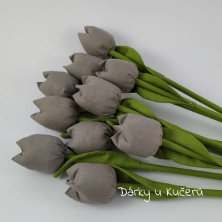 Látkový tulipán