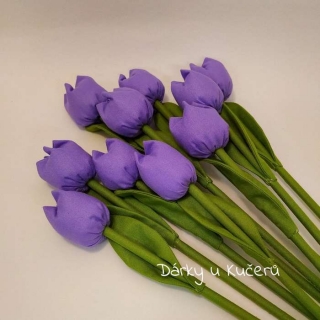 Látkový tulipán